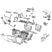 OEM Chevrolet Equinox Armrest Latch Diagram - 22941295