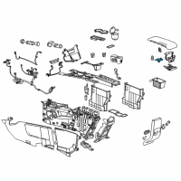 OEM Chevrolet Armrest Latch Diagram - 22941295