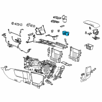 OEM 2014 Chevrolet Equinox Cup Holder Diagram - 20922733