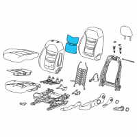 OEM 2017 Chevrolet Volt Seat Back Heater Diagram - 84369790