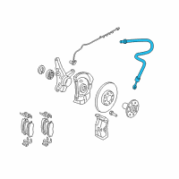 OEM 2012 Hyundai Elantra Hose-Brake Front, LH Diagram - 58731-2L000