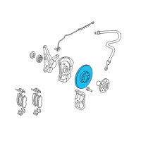 OEM 2007 Hyundai Elantra Disc-Front Wheel Brake Diagram - 51712-2H000