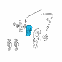 OEM 2009 Hyundai Elantra Cover-Front Brake Disc Dust LH Diagram - 51755-2H000--DS
