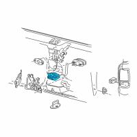 OEM 2005 Lincoln Navigator Latch Assembly Diagram - 6L1Z-7843150-BA