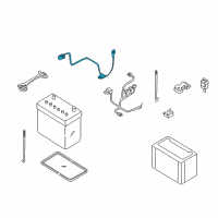 OEM 2002 Nissan Xterra Cable Assy-Battery Earth Diagram - 24080-4S100