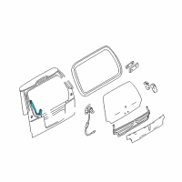 OEM Lincoln Support Cylinder Diagram - 3C5Z-78406A10-BA