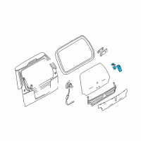 OEM 2003 Lincoln Aviator Hinge Diagram - 3C5Z-78420A69-AA