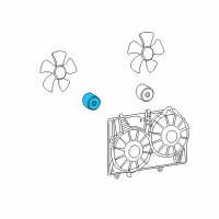 OEM Cadillac CTS Fan Motor Diagram - 88957422