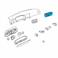 OEM 2005 Kia Optima Control Assembly-Heater Diagram - 972503C600