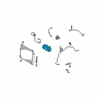 OEM 2010 Toyota Matrix Compressor Diagram - 88310-02510