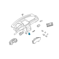 OEM 2012 Ford Taurus In-Car Temperature Sensor Diagram - 3W1Z-19C734-AA