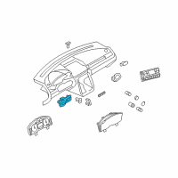 OEM Ford Five Hundred Headlamp Switch Diagram - 6G1Z-11654-BA