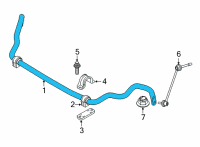 OEM 2020 BMW X6 STABILIZER FRONT WITH RUBBER Diagram - 31-35-6-873-972