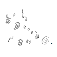 OEM 2001 Nissan Altima Nut Diagram - 08911-6241A