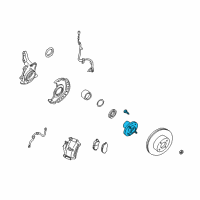 OEM 2001 Nissan Altima Hub Assembly Road Wheel Diagram - 40202-2J010