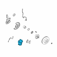 OEM 2001 Nissan Altima REMAN CALIPER Front Right Diagram - 41001-2B001RE