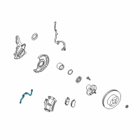 OEM 2000 Nissan Altima Hose Assy-Brake, Front Diagram - 46210-9E000