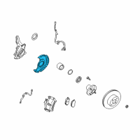OEM 1996 Nissan Altima Plate-BAFFLE Diagram - 41150-0Z000