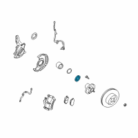 OEM 1991 Nissan Maxima Seal Hub Diagram - 40232-33P00