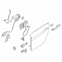 OEM 2019 BMW 650i xDrive Gran Coupe Left Operating Rod Diagram - 51-22-7-275-405