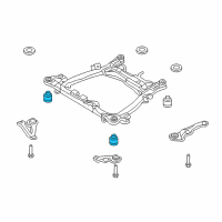 OEM 2010 Kia Sedona BUSHING-Member Support Diagram - 624154D000