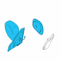 OEM Chevrolet Tracker Mirror Asm, Out Rear View, LH (On Esn) Diagram - 30021541