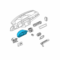 OEM 2012 BMW M3 Instrument Cluster Speedometer Diagram - 62-10-7-844-316