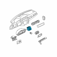 OEM BMW Switch Cent.Lock/Hazard Warning/Rpa-Rdc Diagram - 61-31-9-132-423