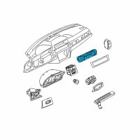 OEM 2008 BMW M3 Automatic Air Conditioning Control Diagram - 64-11-9-199-260
