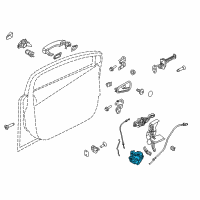 OEM 2013 Ford Focus Latch Assembly Diagram - BF6Z-5421813-C