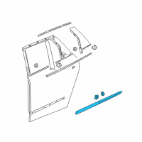 OEM 2020 Buick Enclave Lower Molding Diagram - 23204999