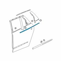 OEM 2021 Buick Enclave Belt Molding Diagram - 85143432