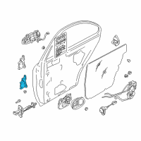 OEM 2004 Kia Spectra Hinge Assembly-B, RH Diagram - 0K2AA72240A