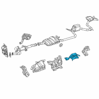 OEM 2020 Chrysler Voyager Shield-Exhaust Diagram - 68214223AB