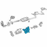 OEM 2020 Chrysler Voyager Shield-Exhaust Diagram - 68214224AB