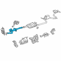 OEM Chrysler Voyager Exhaust Crossunder Pipe Diagram - 68187968AI