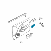 OEM Kia Spectra Rear Power Window Switch Assembly Diagram - 0K2A266380F