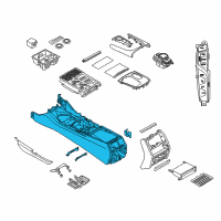 OEM 2018 BMW 740e xDrive Centre Console Diagram - 51-16-6-843-411