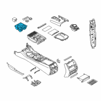 OEM 2018 BMW 750i xDrive Storage Compartment., Cupholder, Centre Console Diagram - 51-16-9-384-369