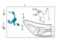 OEM 2021 Chevrolet Trailblazer Socket & Wire Diagram - 42713187