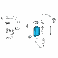 OEM 2005 Dodge Durango Vapor Canister Purge Solenoid Diagram - 4891628AA