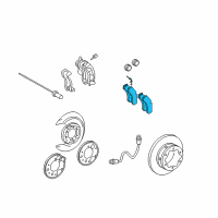 OEM 2004 Dodge Sprinter 2500 Disc Brake Pad Kit Diagram - 5103556AB