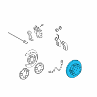 OEM 2005 Dodge Sprinter 3500 Brake Rotor Diagram - 5103606AC