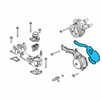 OEM Ford Water Pump Assembly Gasket Diagram - LC3Z-8507-B