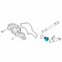 OEM Ford Freestyle Thermostat Diagram - 1X4Z-8575-B