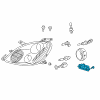 OEM Lexus Computer Sub-Assy, Headlamp Light Control Diagram - 81107-24100