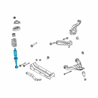 OEM 2004 Mercury Mountaineer Shock Diagram - 5L2Z-18124-CB