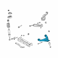 OEM 2003 Ford Explorer Lower Control Arm Diagram - 2L2Z-3079-AA