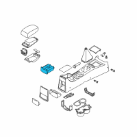 OEM Kia Spectra Center Console-Rear Cup Holder Diagram - 846802F101R2