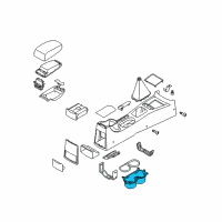 OEM 2005 Kia Spectra BLANKING-Drink HOLDE Diagram - 846502F000R2
